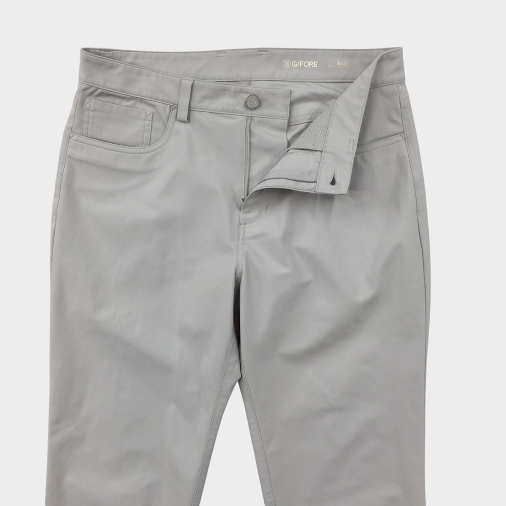 G/FORE Mens Nimbs 5-Pocket Golf Pants Grey Performance Trousers 30/32